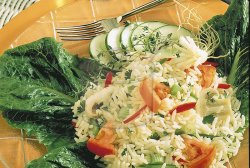 Mantarlı Pirinç Salatası